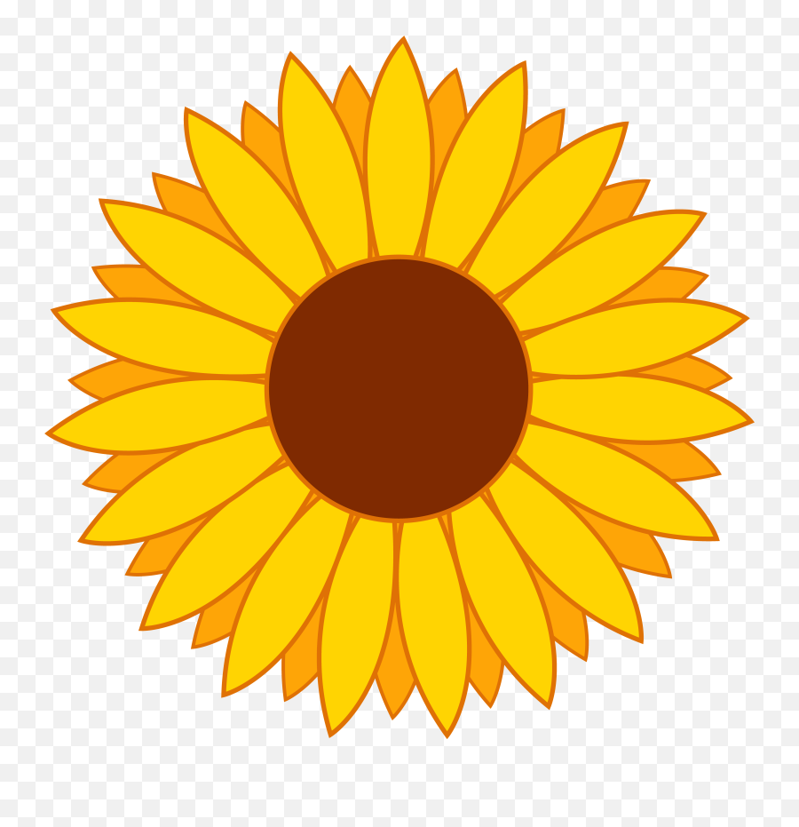 Sunflower Clipart Free Free Clipart - Clipart Cartoon Sunflower Emoji,Sunflower Clipart
