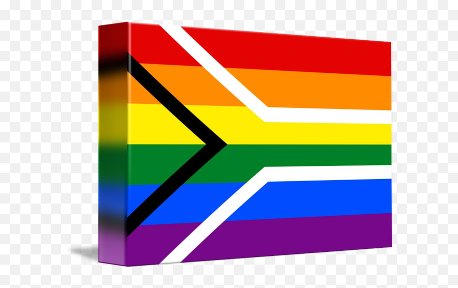 Gay Pride Flag Of South Africa By Janice M - Vertical Emoji,Gay Pride Flag Png