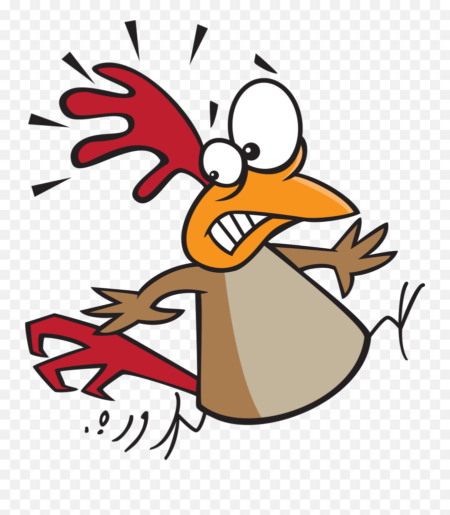 Chicken Little Didnt Know What He Was - Scared Cartoon Chicken Png Emoji,Chicken Little Png