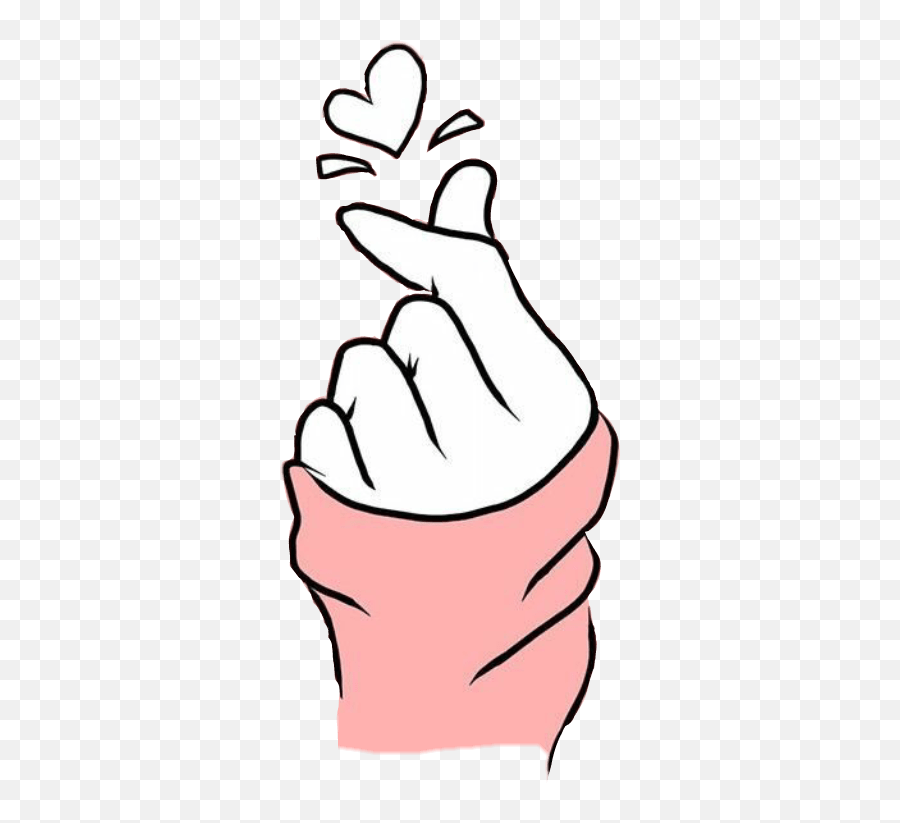 Size Saranghae Love Heart Kpop Sticker - Dibujo De Corazon Coreano Emoji,Bts Clipart