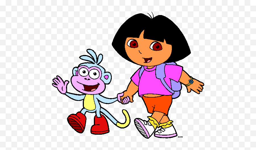 Dora The Explorer Clipart Httpwwwdisneyclipscom - Clip Art Cartoon Dora Emoji,Explorer Clipart