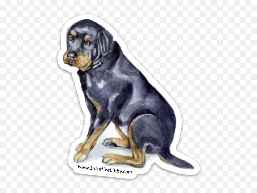 Dezi The Rottweiler Magnet - Libby Brittain Emoji,Rottweiler Clipart