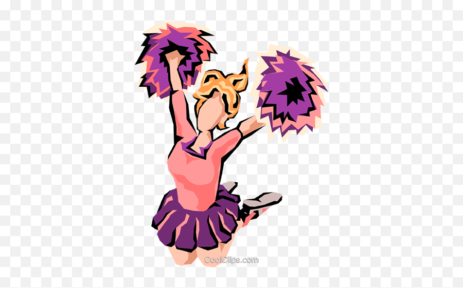Cheerleader Royalty Free Vector Clip Art Illustration Emoji,Free Cheerleader Clipart