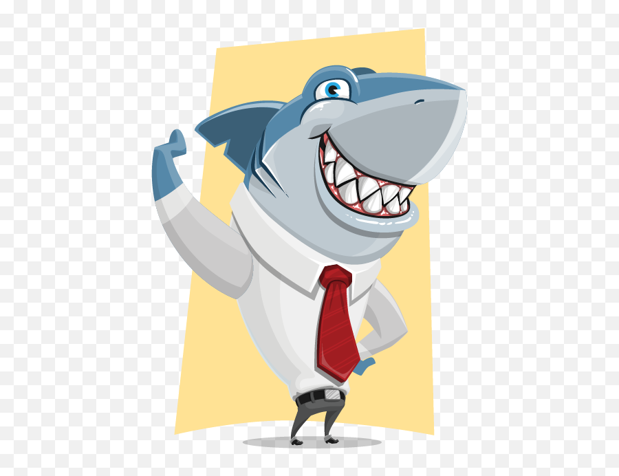 Carpenter Shark Clipart - Shark With Suit Clipart Emoji,Shark Clipart