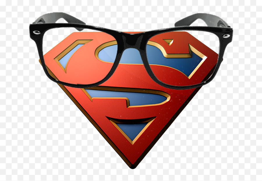 Clark Kent Glasses Superman Logo - Clark Kent Logo Emoji,Superman Logo