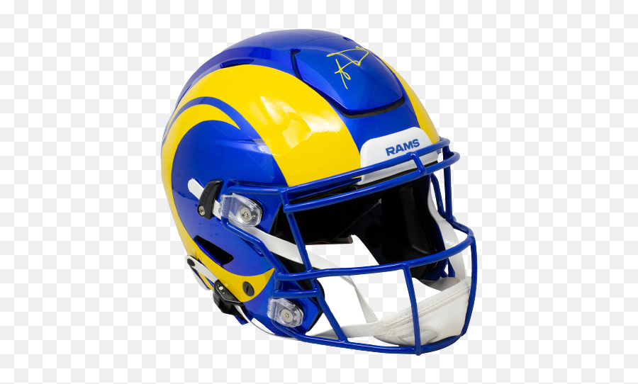 Aaron Donald Los Angeles Rams Signed Full Size On Field Speed Flex Authentic Helmet Jsa Coa Emoji,New Los Angeles Rams Logo