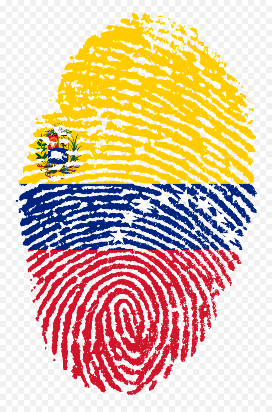 Venezuela Flag Fingerprint Png - Venezuela Flag Fingerprint Emoji,Venezuela Png