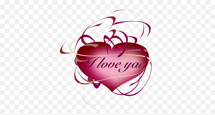 Free Clip Art From Pixabella - Heart L Love U Emoji,I Love You Clipart