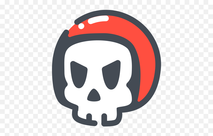 Helmet Skull Racer Emoji Free Icon - Icons Racer,Skull Emoji Png