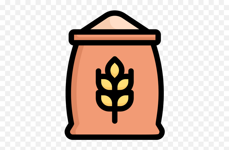 Bag Of Grain Icon Of Colored Outline Style - Available In Grain Bag Icon Emoji,Grain Png