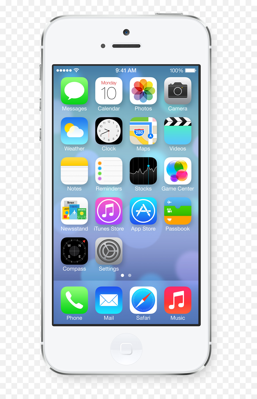 Iphone 5s Iphone X Home Screen Ios - Iphone Png Picture Iphone 5 Emoji,Iphone X Transparent