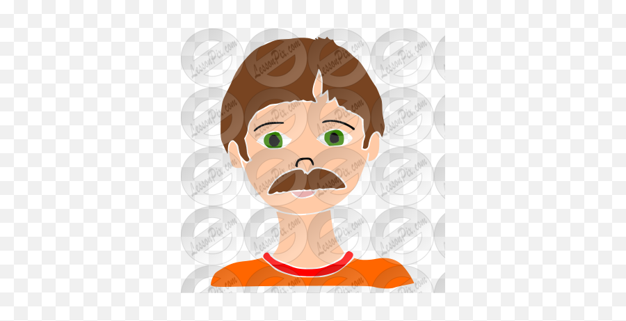 Mustache Stencil For Classroom Therapy Use - Great For Adult Emoji,Mustache Clipart