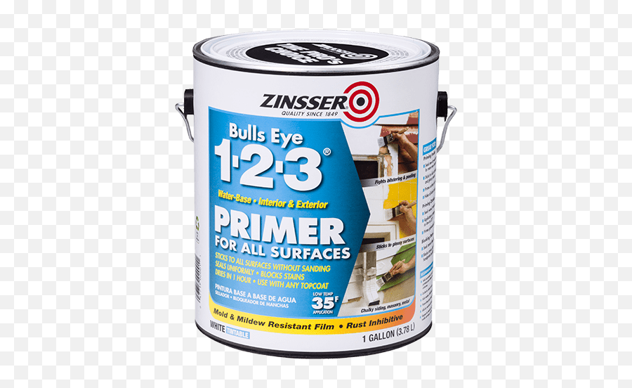 Zinsser Bulls Eye 1 - 23 Waterbase Primer Product Page Zinsser Primer Emoji,Bullseye Png