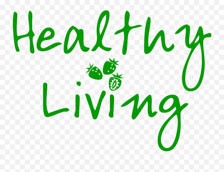 Healthy Lifestyle Png High - Healthy Living Word Emoji,Healthy Png