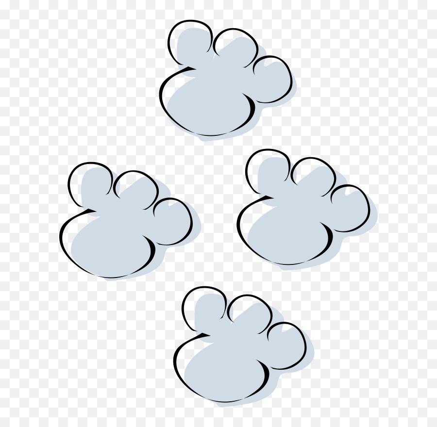 Footprints In The Snow Clip Art 103379 Free Svg Download Emoji,Snow Border Clipart