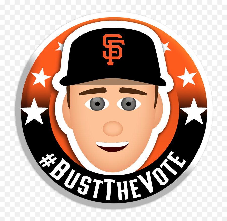 Have You Voted Yet Bustthevote Sf Giants San Francisco Emoji,Sf Giants Logo Png