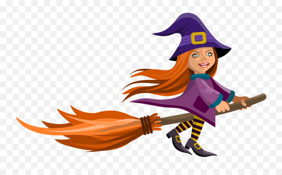 Witch Broom Halloween - Free Vector Graphic On Pixabay Emoji,Broomsticks Clipart