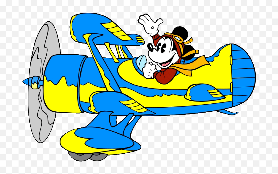 Mickey Mouse Airplane Clipart - Clip Art Bay Emoji,Biplane Clipart
