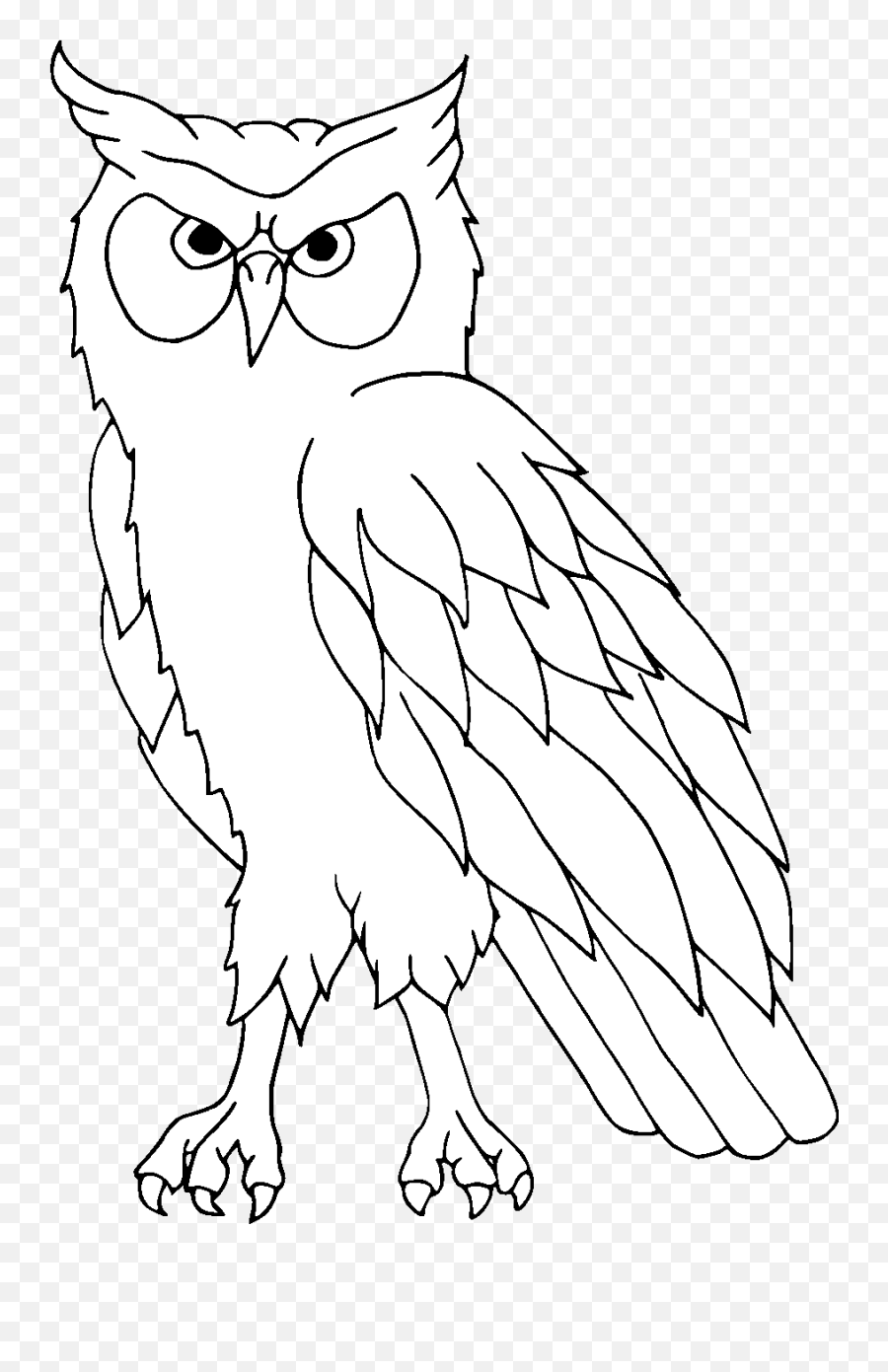 Owl - Traceable Heraldic Art Emoji,Owls Png