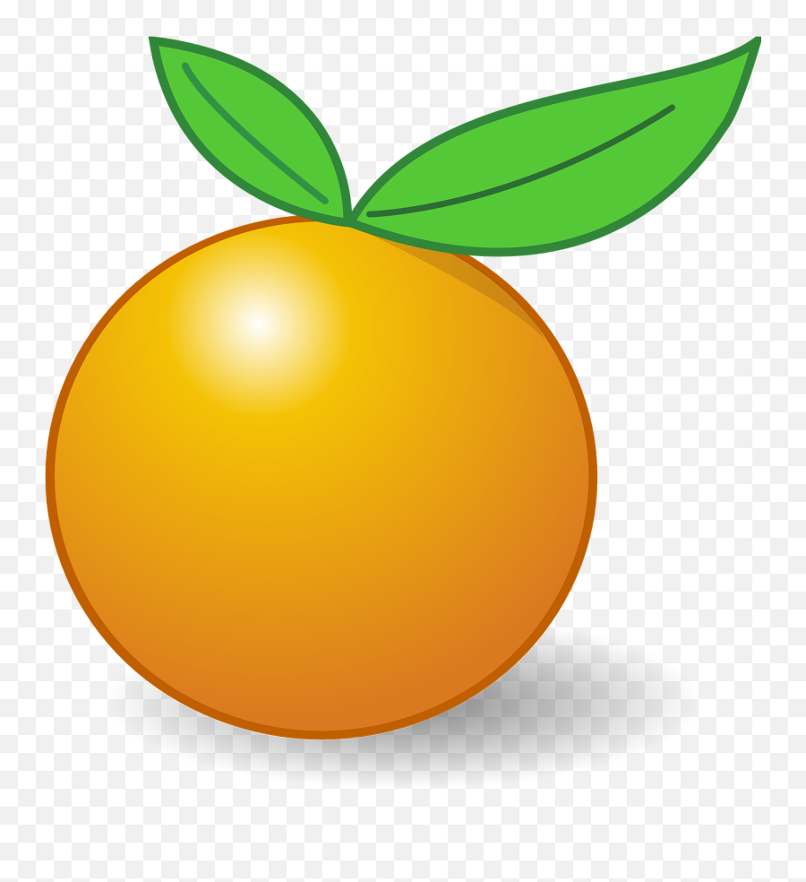 Orange Fruit Leaves - Free Vector Graphic On Pixabay Emoji,Tropical Leaves Clipart