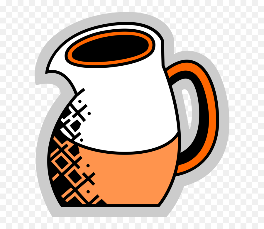 Orange Juice Pitcher Jug - Vector Image Emoji,Jug Clipart