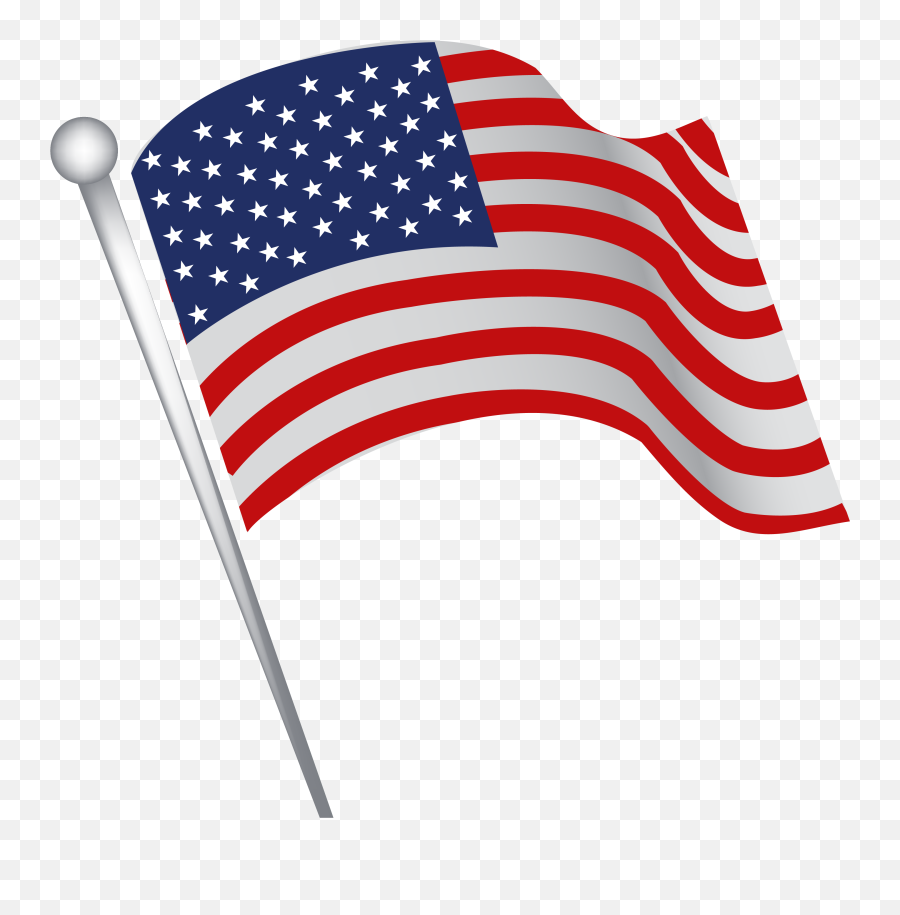 Free - Transparent Fourth Of July Flag Emoji,American Flag Png