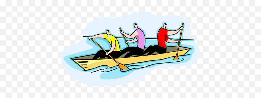 Download Paddling In Canoe The Wrong Way Royalty Free - Canoeing Emoji,Canoe Clipart