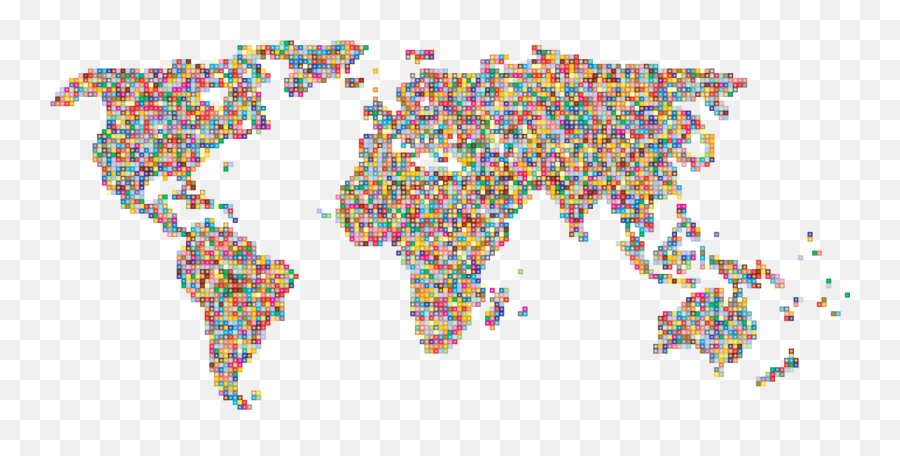 Map Line World Png Clipart - Countries Transparent Emoji,World Map Clipart