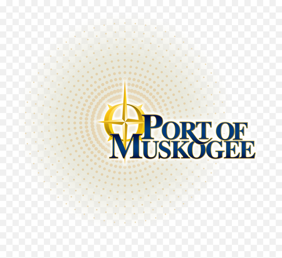 Port Logo With Sunburst - Muskogee Development Port Of Muskogee Logo Emoji,Sunburst Png