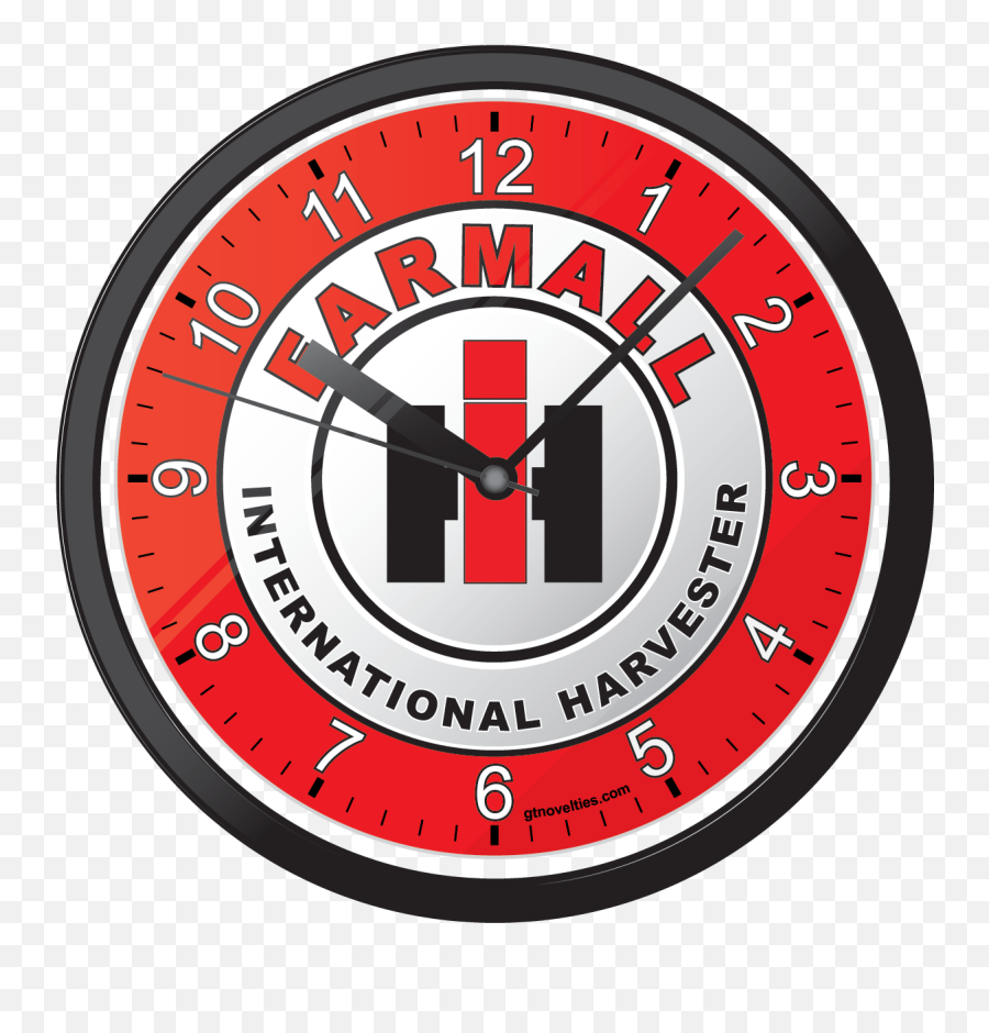 International Harvester Ih Farmall Farm Tractor Picture Art Wall Clock Clocks - Vertical Emoji,International Harvester Logo